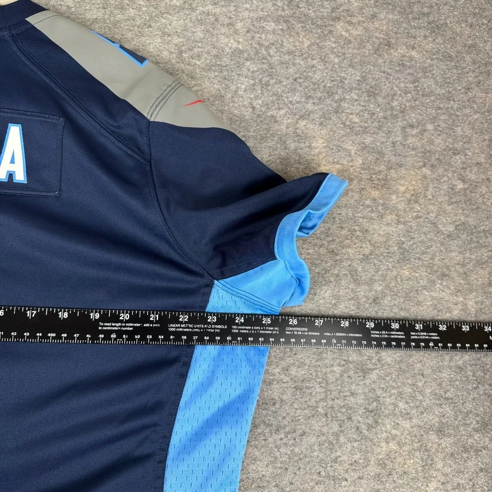 Nike Tennessee Titans Marcus Mariota Limited Jersey Stitched Blue Mens 2XL XXL